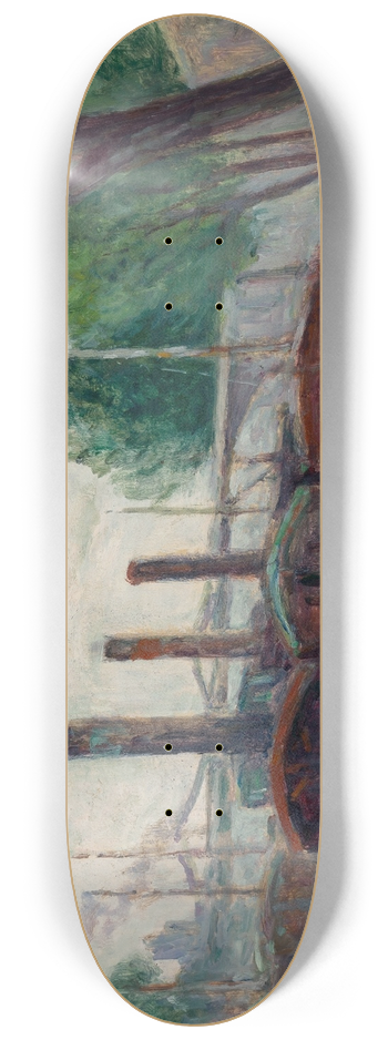 Maximilien Luce - Les bords de la Seine prs de la Roche-Guyon 8.25 inch art skate deck