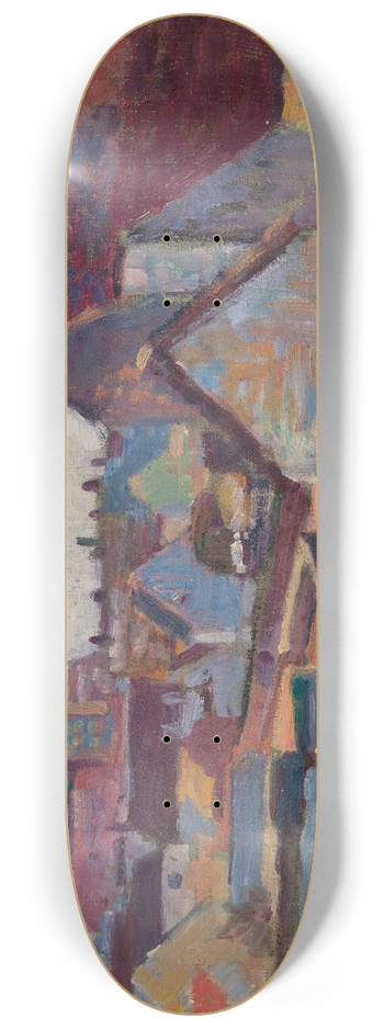Maximilien Luce - Le Village De Conche-Sur-Condoires 8.25 inch art skate deck