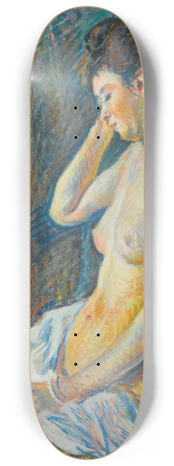Maximilien Luce - Nu Assis 8.25 inch art skate deck