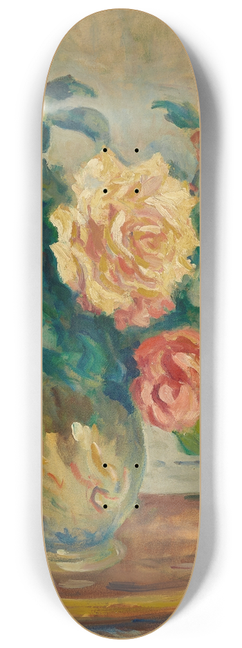 Maximilien Luce - Vase de fleurs 8.25 inch art skate deck