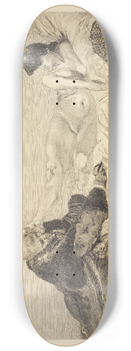 Max Klinger - Anerbieten (Ein Leben, Opus VIII, Blatt 6) 8.25 inch art skate deck