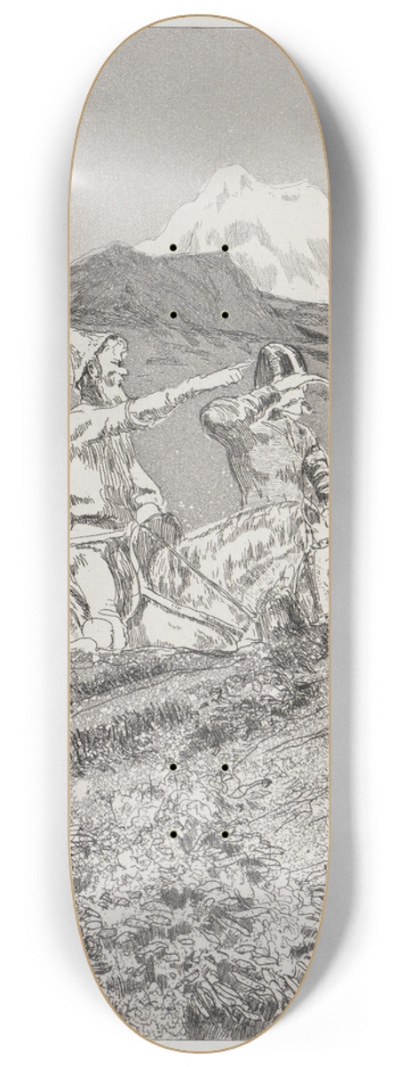Max Klinger - Der Zug (Zelt, Opus XIV, 1. Teil, Nr. 13) 8.25 inch art skate deck
