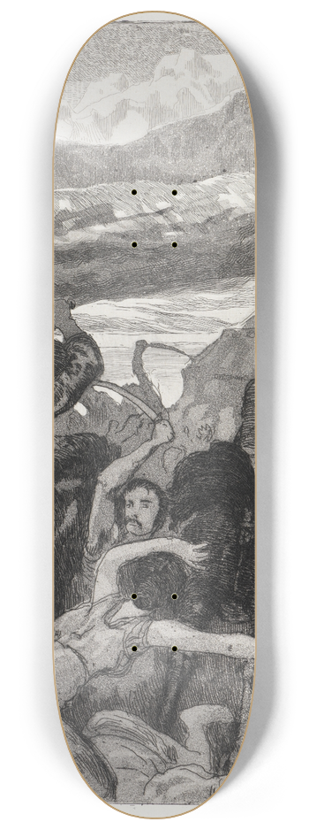 Max Klinger - Einbruch (Zelt, Opus XIV, 1. Teil, Nr. 14) 8.25 inch art skate deck