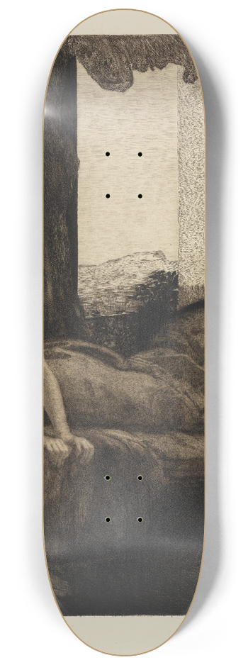 Max Klinger - Erwachen (Eine Liebe, Opus X, Blatt 8) 8.25 inch art skate deck