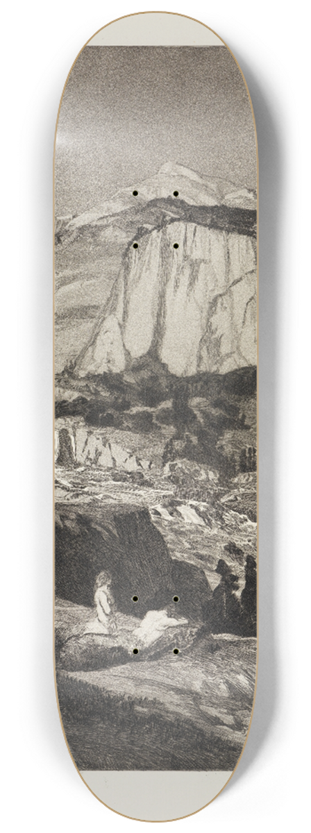 Max Klinger - Mondnacht (Intermezzi, Opus IV, Blatt 4) 8.25 inch art skate deck