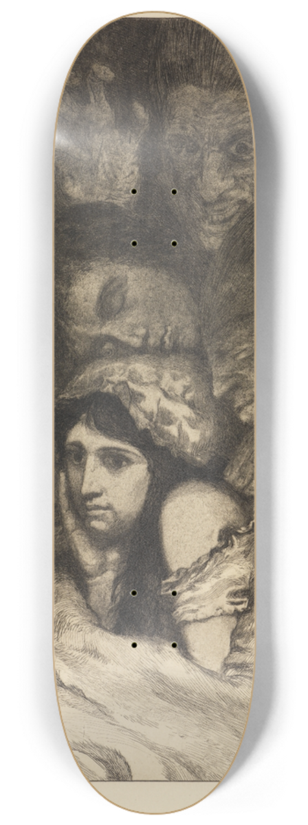 Max Klinger - Trume (Ein Leben, Opus VIII, Blatt 3) 8.25 inch art skate deck