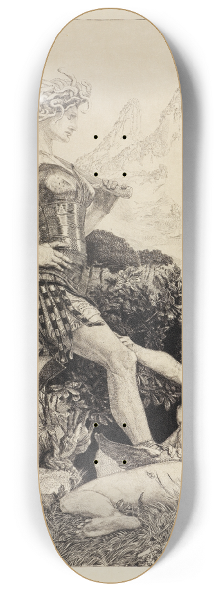 Max Klinger - Zeit und Ruhm (Vom Tode, Zweiter Theil, Opus XI, Blatt 11) 8.25 inch art skate deck