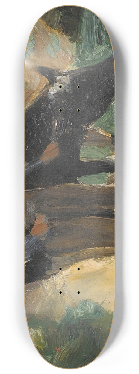 Max Liebermann - A farmer with his cow 8.25 inch art skate deck