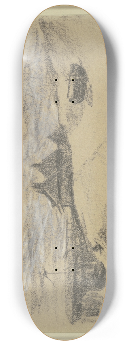 Max Liebermann - Blick von der Dne auf den Strand 8.25 inch art skate deck