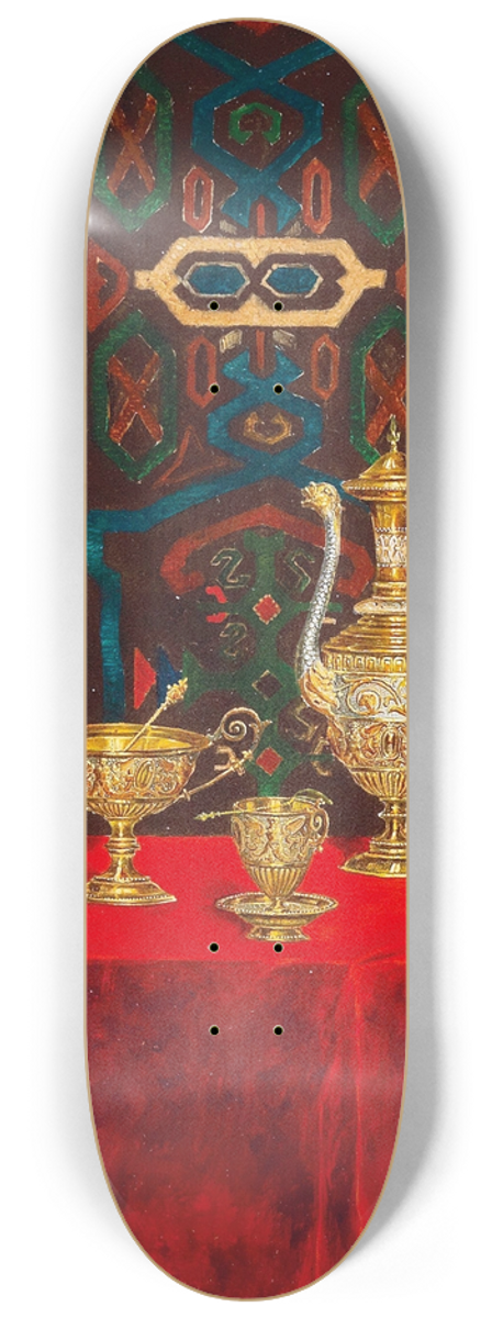 Max Schdl - Still Life With Decorative Objects 8.25 inch art skate deck
