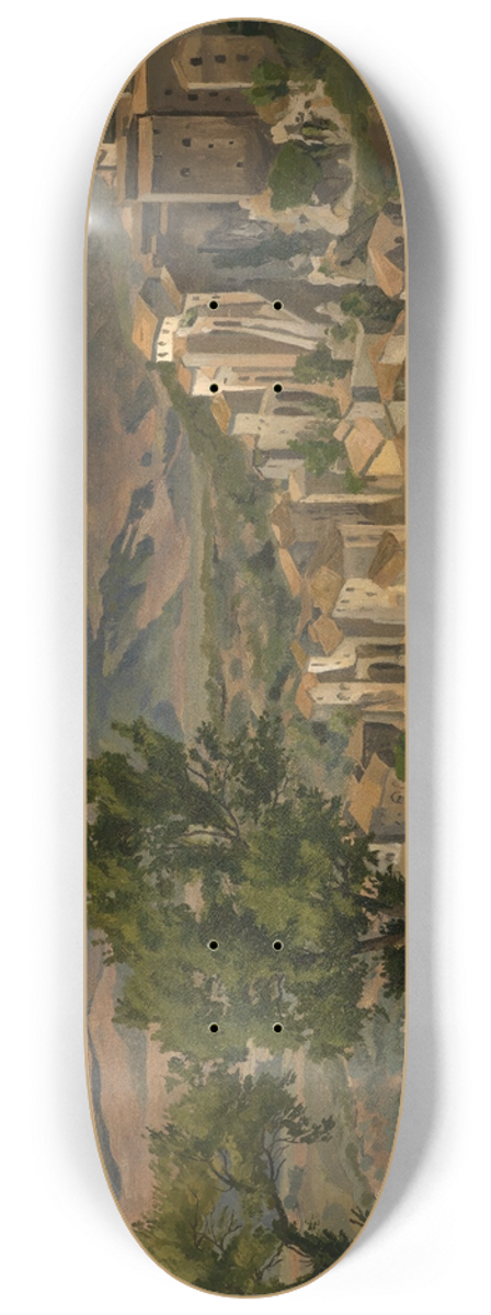 Max Wilhelm Roman - Landschaft bei Olevano 8.25 inch art skate deck