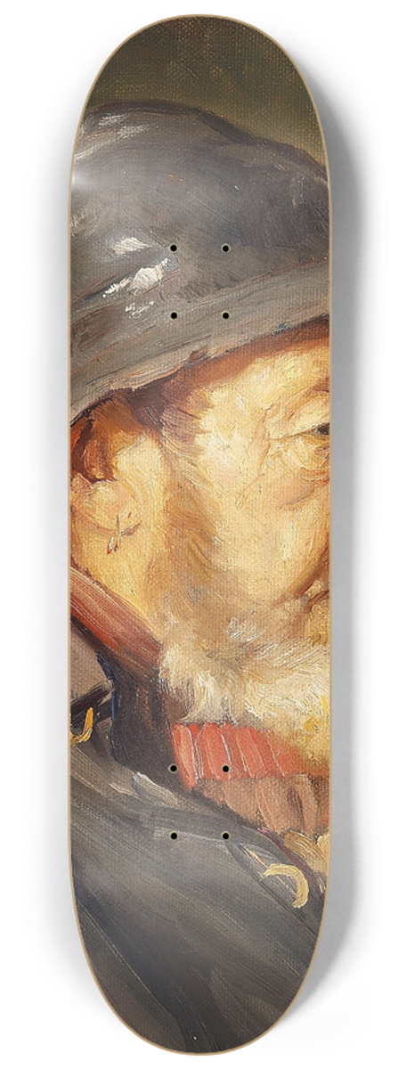 Michael Ancher - Fiskeren Ole Svendsen set i profil med sydvest 8.25 inch art skate deck