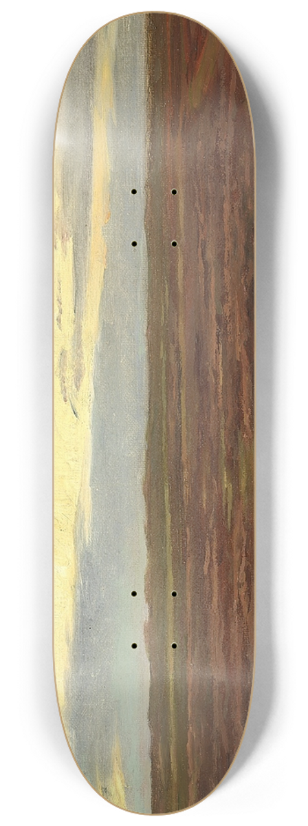 Michael Ancher - Solnedgang over Brovandene syd for Skagen 8.25 inch art skate deck