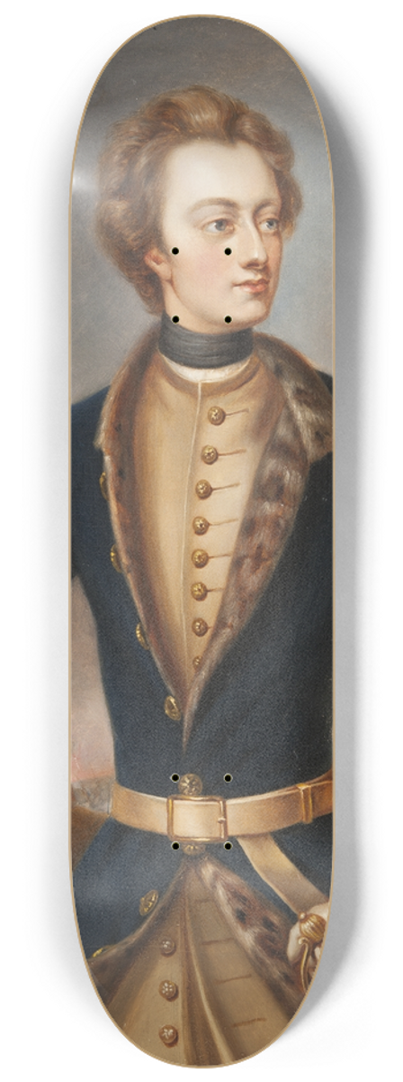 Michael Dahl - Karl XII (1682-1718), Count Palatine of Zweibrcken, King of Sweden 8.25 inch art skate deck