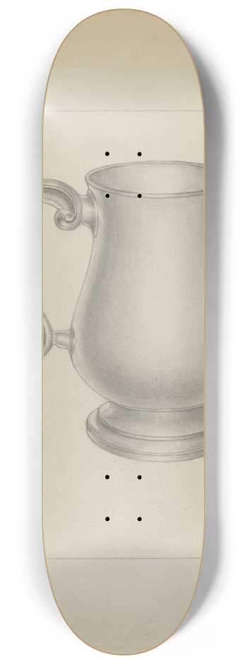 Michael Fenga - Silver Mug 8.25 inch art skate deck