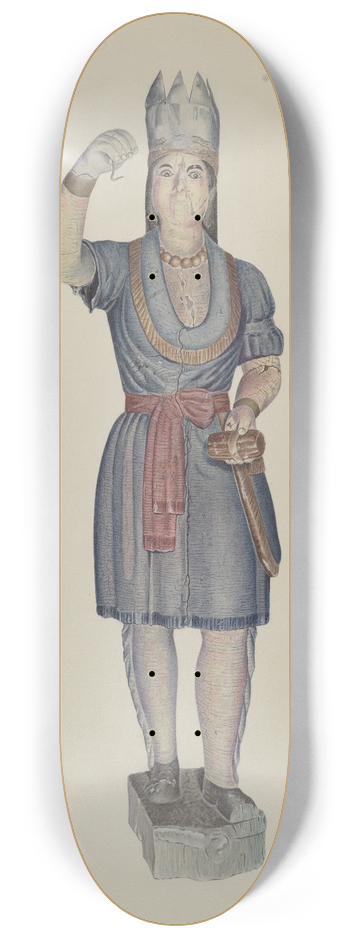 Michael Riccitelli - Cigar Store Indian 8.25 inch art skate deck