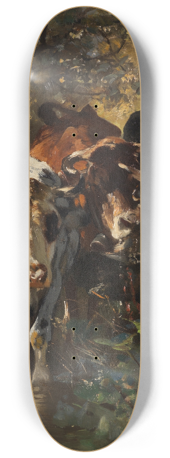 Anton Braith - Khe in der Waldweide 8.25 inch art skate deck