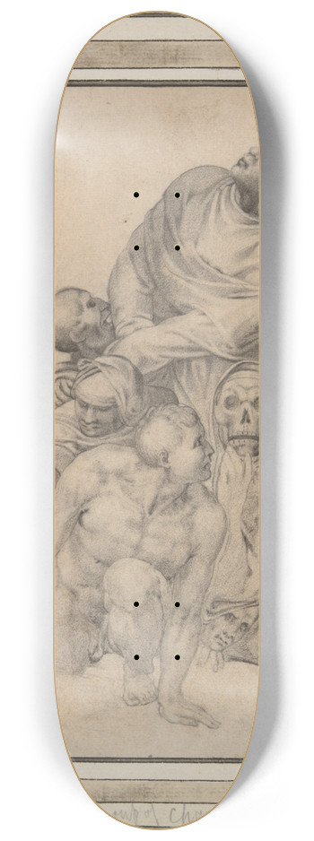 Michelangelo - A Group of the Resurrected after The LastJudgment 8.25 inch art skate deck