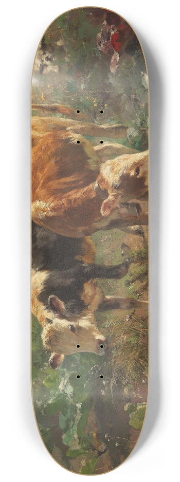 Anton Braith - Vertreibung vom Gemseacker 8.25 inch art skate deck