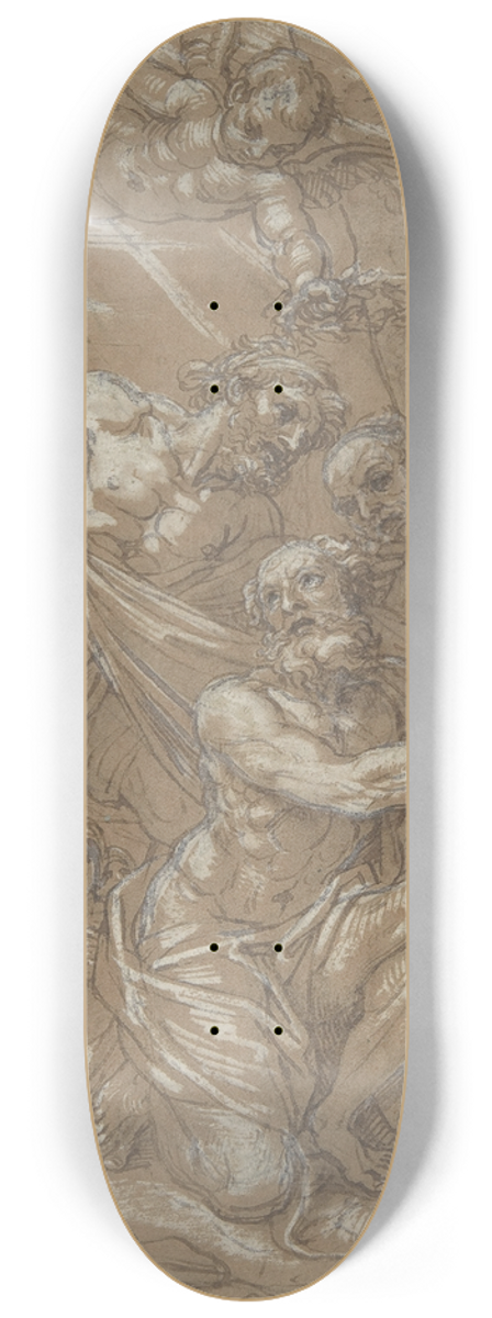 Michel Corneille the younger - The Martyrdom of St. Andrew 8.25 inch art skate deck