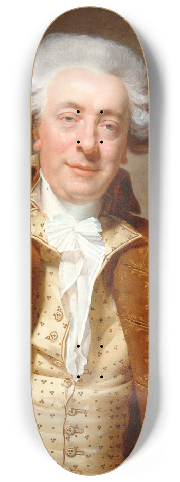 Michel-Martin Drolling - Portrait de Claude-Nicolas Ledoux(1736-1806), architecte. 8.25 inch art skate deck
