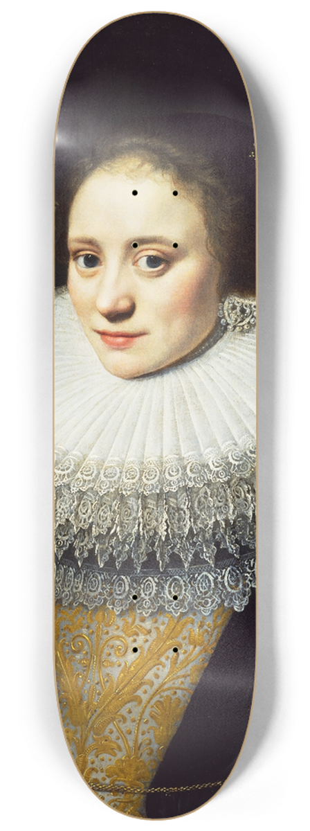 Michiel Jansz. Van Mierevelt - Portrait of a Lady 8.25 inch art skate deck
