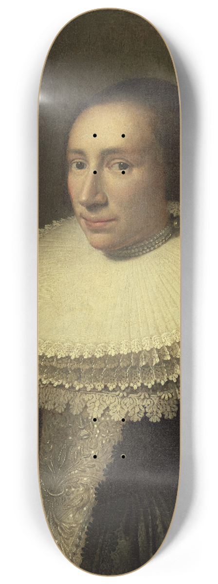 Michiel Jansz. Van Mierevelt - Portrait of a Lady with a Ruff 8.25 inch art skate deck