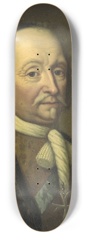 Michiel Van Musscher - Portrait of Johan Maurits (1604-79), count of Nassau-Siegen and governor of Brazil 8.25 inch art skate deck
