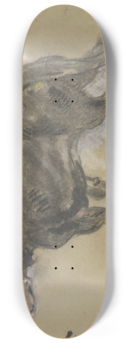 Anton Burger - Dachshund to the left 8.25 inch art skate deck
