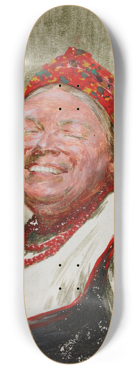 Mieczysaw Reyzner - Laughing Woman 8.25 inch art skate deck