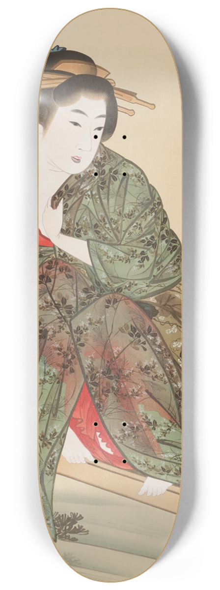 Mihata Jry - Woman by a Stream 8.25 inch art skate deck