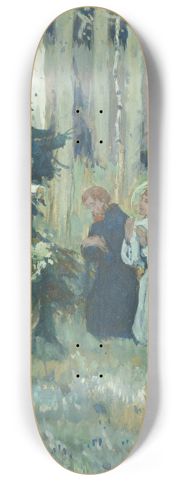 Mikhail Nesterov - The Founding Of Trinity Sergius Monastery 8.25 inch art skate deck