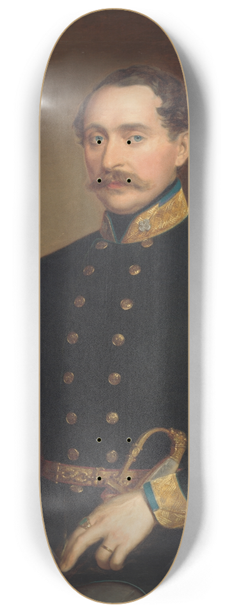 Mikls Barabs - Portrait of an Officer Mikls Barabs 8.25 inch art skate deck