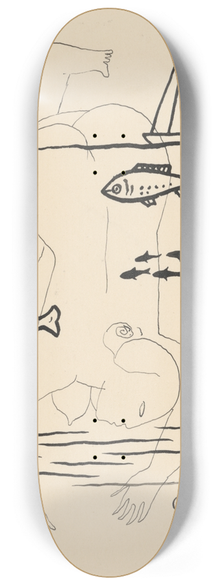 Mikul Galanda - Drowned 8.25 inch art skate deck
