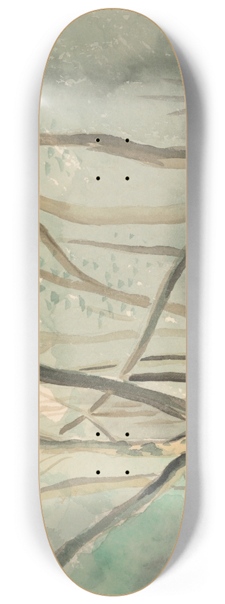 Mikul Galanda - Landscape from Autumn Park 8.25 inch art skate deck