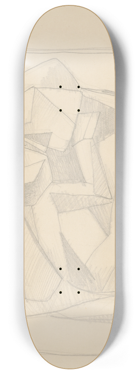 Mikul Galanda - Skicr s rznymi tdijnmi kresbami IV 8.25 inch art skate deck