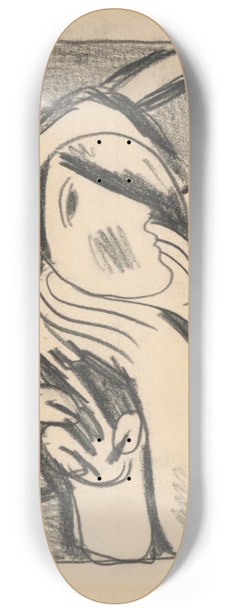 Mikul Galanda - Woman by the window 8.25 inch art skate deck