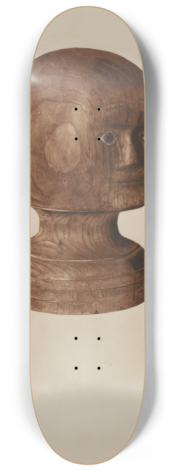 Mildred E. Bent - Wig Block 8.25 inch art skate deck