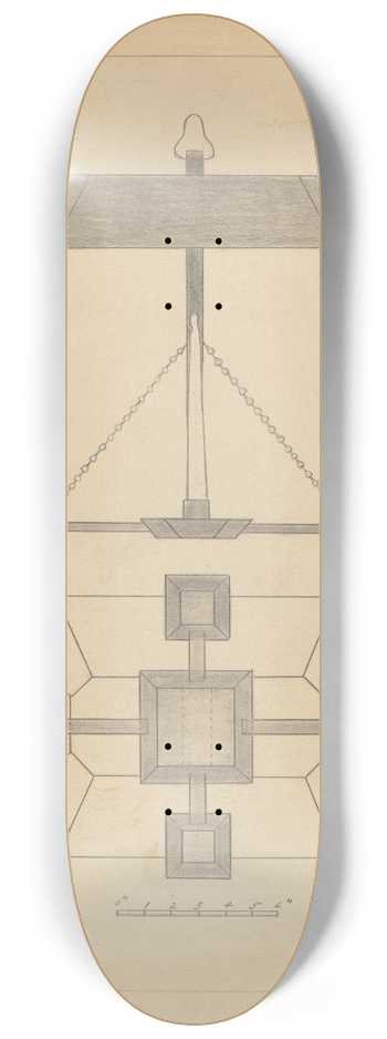 Mildred Ford - Chandelier 8.25 inch art skate deck