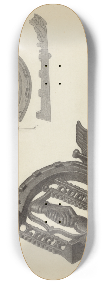 Mildred Ford - Flat Iron Holder 8.25 inch art skate deck