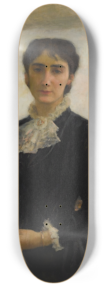 mile Friant - Portrait de jeune fille 8.25 inch art skate deck