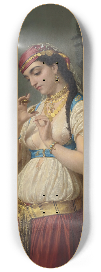 mile Vernet-Lecomte - Aime, A Young Egyptian 8.25 inch art skate deck