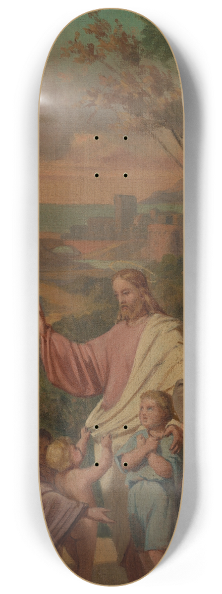 mile Vernet-Lecomte - Laissez venir  moi les petits enfants. 8.25 inch art skate deck