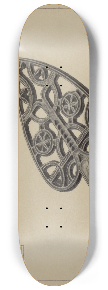 Milton Grubstein - Pa. German Flat-iron Holder 8.25 inch art skate deck