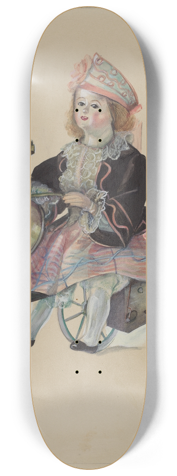Mina Lowry - Doll on Velocipede 8.25 inch art skate deck