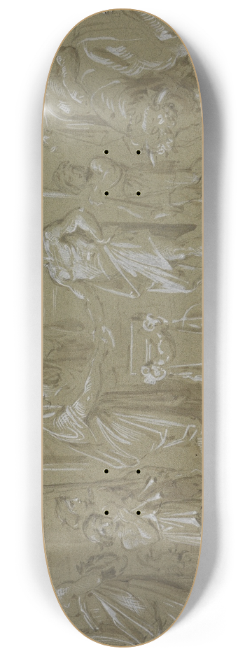 Moritz von Schwind - Die Vermhlung des neas mit Lavinia 8.25 inch art skate deck