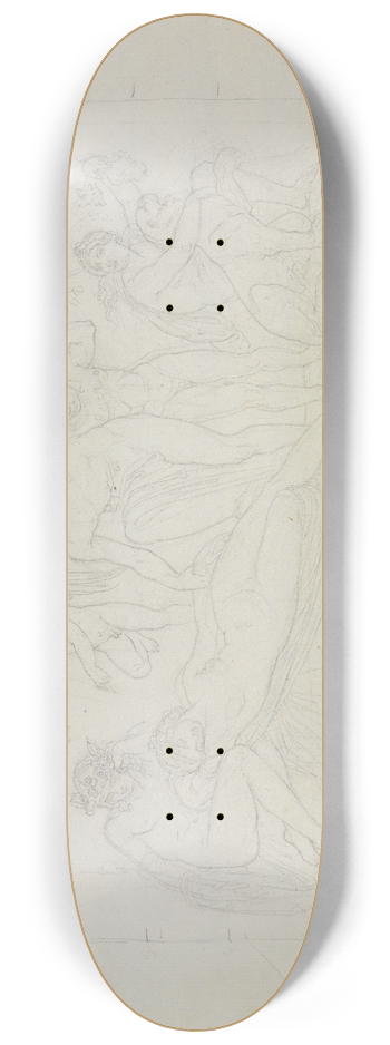 Moritz von Schwind - Dionysos und Ariadne 8.25 inch art skate deck
