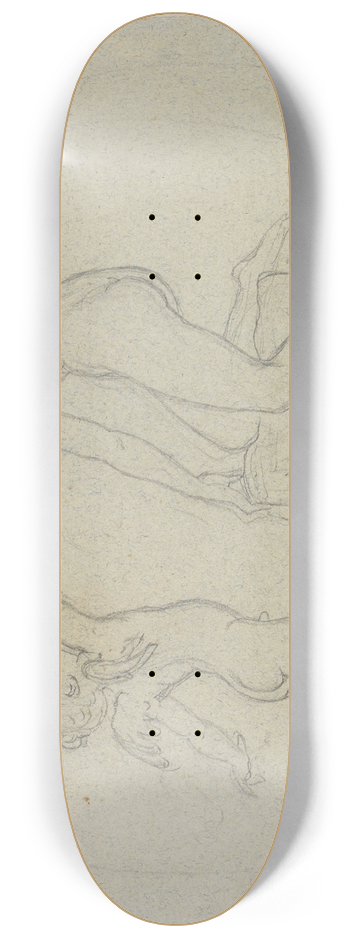 Moritz von Schwind - Eros und Aphrodite 8.25 inch art skate deck