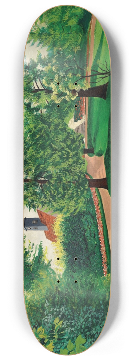 Mose Kisling - Le parc et le bassin du chteau de Gressy 8.25 inch art skate deck