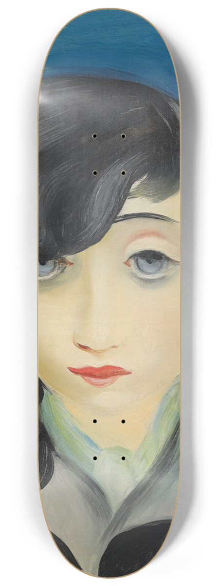 Mose Kisling - Portrait de femme  la frange 8.25 inch art skate deck